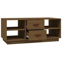 Salontafel 100x50x41 cm massief grenenhout honingbruin - thumbnail
