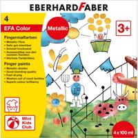 Vingerverfset metallic Eberhard Faber 4x100ml - thumbnail