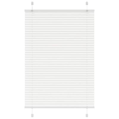 VidaXL Plissé rolgordijn 85x100 cm stofbreedte 84,4 cm polyester wit VidaXL Plissé rolgordijn 85x100 cm stofbreedte 84,4 cm polyester wit