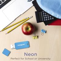 Integral Neon USB 2.0 stick, 32 GB, blauw - thumbnail