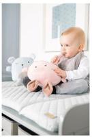 Verschoonmat - ROBA - Sammy Bear Face - 85 x 75 cm - Grijs - thumbnail