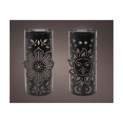 Solar Wandlamp metaal 5,8x11x26cm