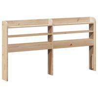 Bedframe met hoofdbord massief grenenhout 160x200 cm - thumbnail