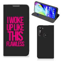 Motorola Moto G8 Power Hoesje met tekst Woke Up - Origineel Cadeau Zelf Maken - thumbnail