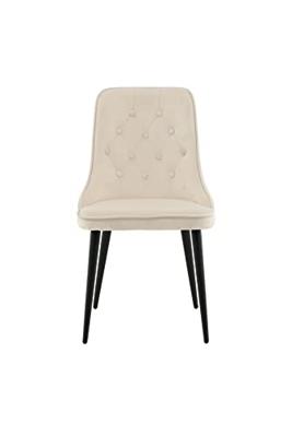 Nohr Eetkamerstoel 'Damar' Velvet, kleur Beige