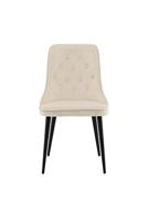 Nohr Eetkamerstoel 'Damar' Velvet, kleur Beige - thumbnail
