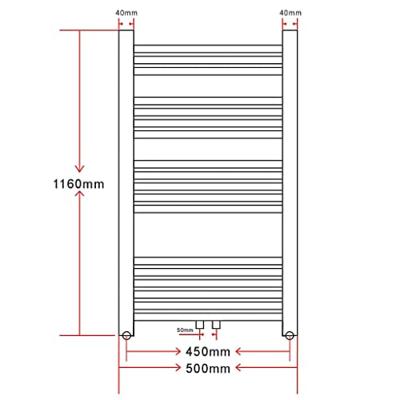 Radiator/handdoekenrek curve 500x1160 mm Radiator/handdoekenrek curve 500x1160 mm