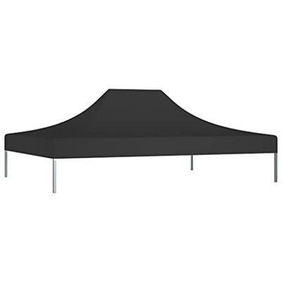VidaXL Partytentdak 270 g/m² 4x3 m zwart - thumbnail