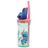 Beker met Rietje Stitch Flowers 3D 360 ml - thumbnail