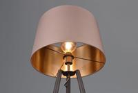 Trio Staande vloerlampColette zwart met taupe kap - R41561032 - thumbnail