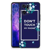 OPPO Find X5 Pro | Telefoon Hoesje | Flowers Blue DTMP - thumbnail
