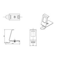 Roline Montagerailadapter DIN-rails 1 poort Zilver (metallic) - thumbnail