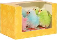 Anna's Collection kuiken chenille clip h4cm multi 8 stuks - thumbnail