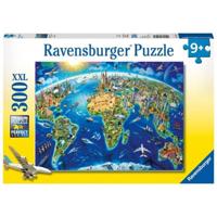 Puzzel Ravensburger Map of the monuments of the world - thumbnail