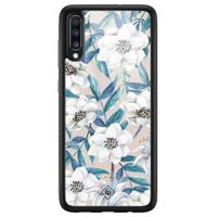 Samsung Galaxy A50 glazen hardcase - Touch of flowers - thumbnail