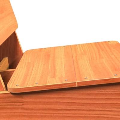 Tuinstoel 60x64x70,5 cm massief grenenhout wasbruin