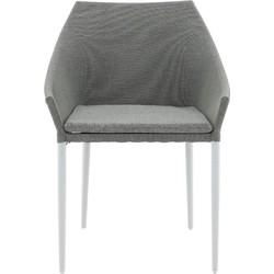 Nohr Tuinstoel 'Felica' kleur Wit/Grijs