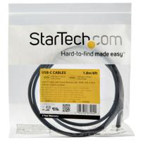StarTech.com USB-C naar USB-C kabel met 5A/100W PD - M/M - 1,8 m - USB 3.0 5Gbps - USB-IF Certificatie - USB Type-C Oplaadkabel - Compatibel met Chromebook - thumbnail