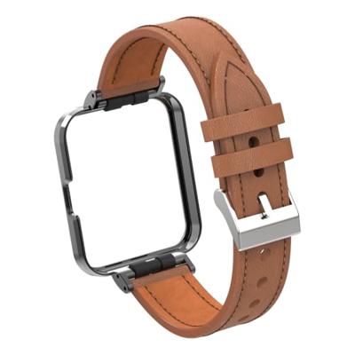 Leren band met case - Bruin - Xiaomi Redmi Watch 2 (Lite)
