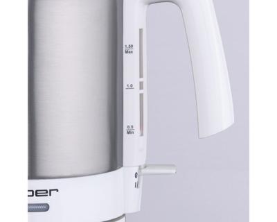 Cloer 4711 waterkoker 1,5 l 2000 W Roestvrijstaal, Wit Cloer 4711 waterkoker 1,5 l 2000 W Roestvrijstaal, Wit