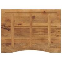 Bureaublad met ronding 110x80x2,5 cm massief ruw mangohout - thumbnail