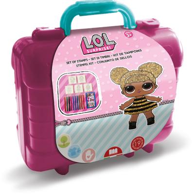 Multiprint L.o.l. surprise reis stempel- en kleurkoffer Multiprint L.o.l. surprise reis stempel- en kleurkoffer