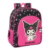 Schoolrugzak Kuromi Zwart Fuchsia 32 x 38 x 12 cm - thumbnail