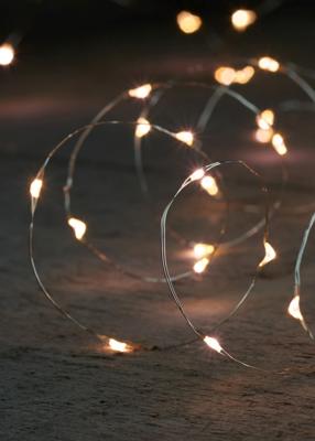LED wire zilverdraad 40l/2 m warm wit CONNECT - Annas collection