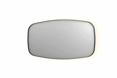 INK SP30 spiegel - 160x4x80cm contour in stalen kader incl indir LED - verwarming - color changing - dimbaar en schakelaar - mat zwart 8409780
