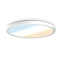 Slim - 18 Watt 1750lm - Plafondlamp badkamer wit - IP44 waterdicht - CCT lichtkleur instelbaar (2700K, 4000K & 5000K) - Rond Ø30 cm - LED Plafonniere - thumbnail