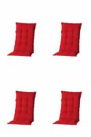 Kussen hoog 50x123 Basic Rood (4 stuks) Madison - Madison - thumbnail