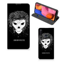 Mobiel BookCase Samsung Galaxy A20s Skull Hair - thumbnail