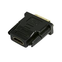 LogiLink AH0001 HDMI / DVI Adapter [1x HDMI-bus - 1x DVI-stekker 24+1-polig] Zwart - thumbnail