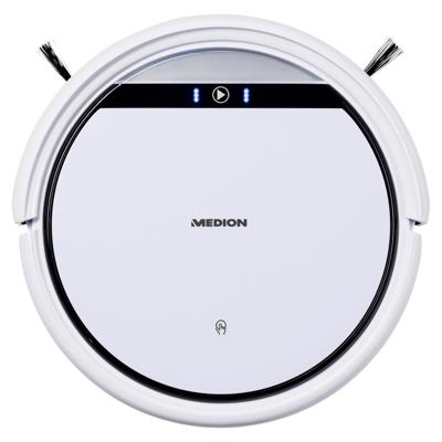 MEDION Robotstofzuiger MD 19511, Programmeerbaar, Navigatie systeem, Obstakel herkenning, tot 90 Min. bedrijfstijd