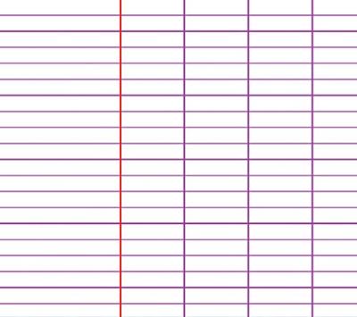 Clairefontaine schrift Metric voor ft A4, 96 bladzijden, seyès, geassorteerde kleuren