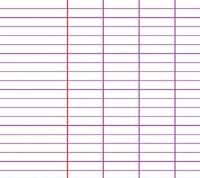 Clairefontaine schrift Metric voor ft A4, 96 bladzijden, seyès, geassorteerde kleuren - thumbnail