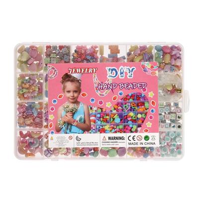 Lobbes Kralen in opbergdoos pastel