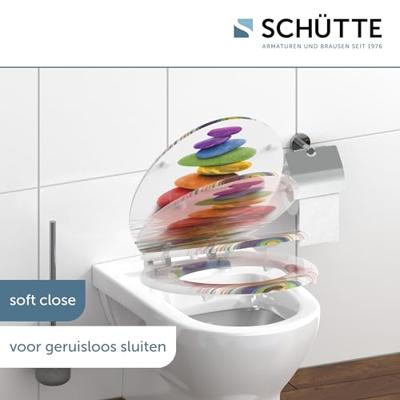 SCHÜTTE toiletbril met soft-close colorful stones - thumbnail