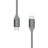 Nevox 1653 USB-kabel 1m USB 2.0 USB C grijs, zilver - thumbnail