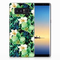 Samsung Galaxy Note 8 | TPU Case | Orchidee Groen - thumbnail