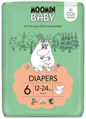 Moomin Baby luiers maat 6 34 Stuks Moomin Baby luiers maat 6 34 Stuks