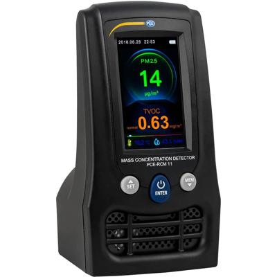 PCE Instruments Fijnstofmeter Luchtvochtigheid, Temperatuur, Fijnstof, Luchtdeeltjes Met temperatuurmeting, Met USB-interface, Met datalogger