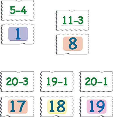 Selecta Larsen memopuzzel - aftrekken met getallen van 0-20, 40st.