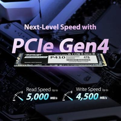 SSD Patriot Viper P410 M.2 PCI-Ex4 NVMe 1,4 2TB 5 GB/s (P410P2TBM28H)