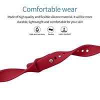 Fitbit Inspire 1 / HR / Ace 2 siliconen bandje - Maat: Small - Wijnrood - thumbnail