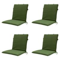 Stapelstoelkussen mosgroen eco nature buitenafwerking 97x49 (4 stuks) Madison - Madison - thumbnail