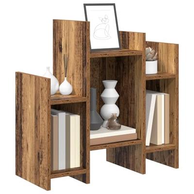 Bijzetkast met plank Oud hout 60 x 26 x 60 cm Bewerkt hout Bijzetkast met plank Oud hout 60 x 26 x 60 cm Bewerkt hout