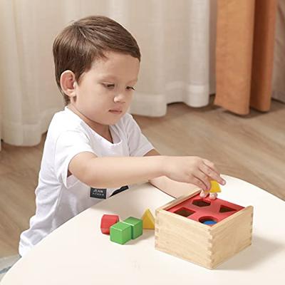 VIGA houten vormensorteerder, afm 13x13x8 cm, 1 stuk