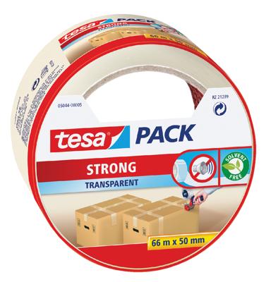 Tesa verpakkingsplakband Strong, ft 50 mm x 66 m, PP, transparant