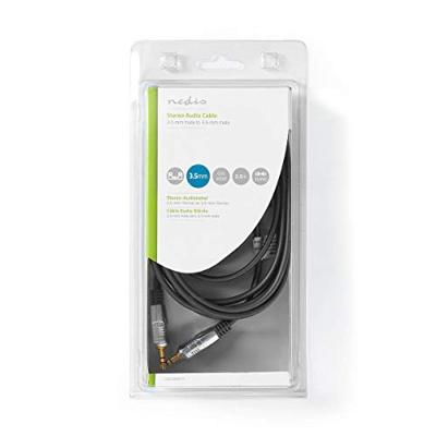 Stereo Audio Cable | 3.5 mm Male - 3.5 mm Male | 5.00 m | Anthracite